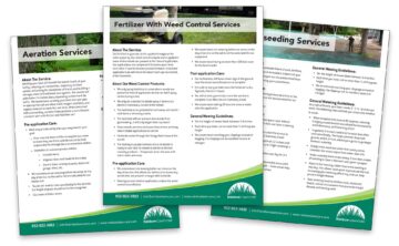 Example Lawncare Fact Sheets